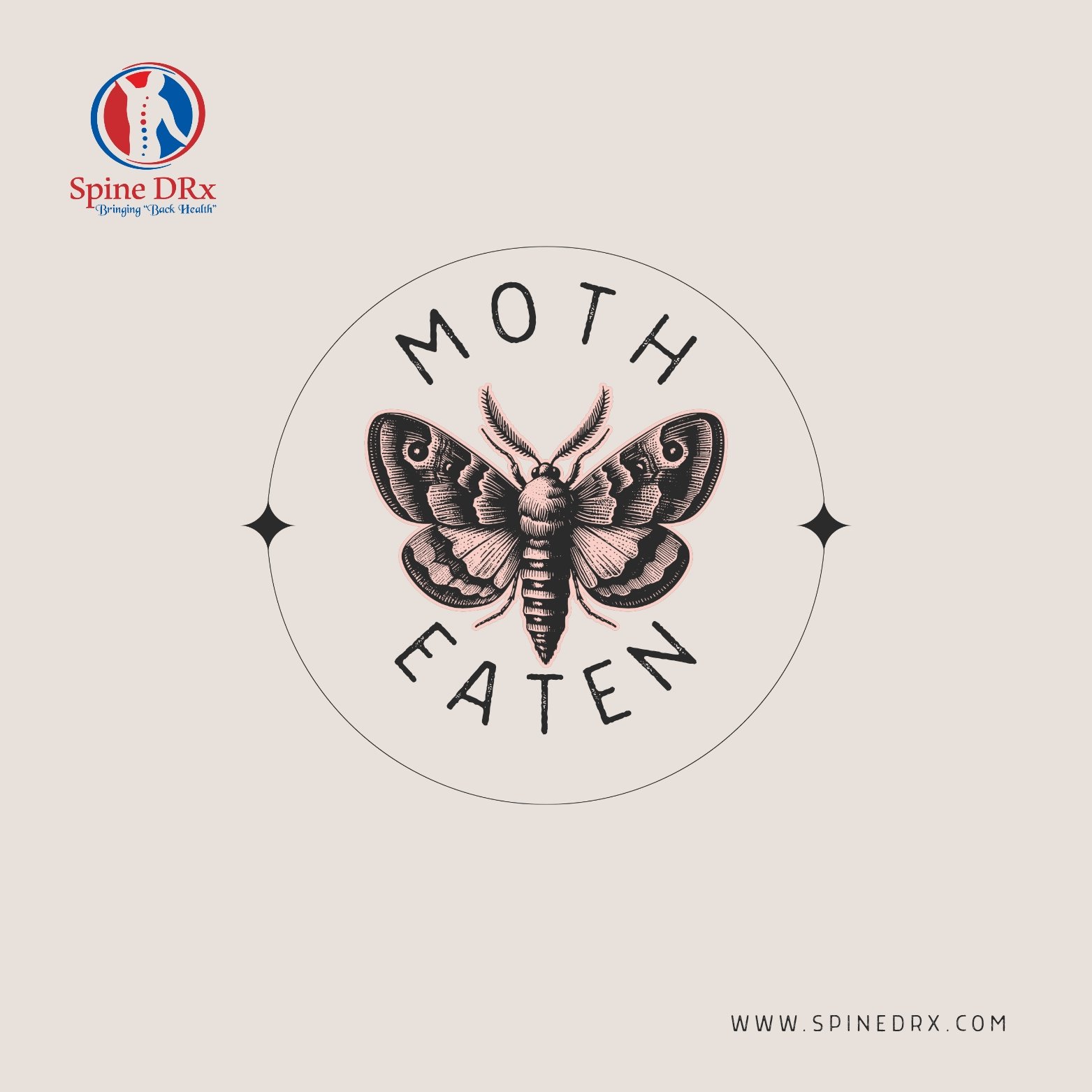 Spine & moth eaten sign